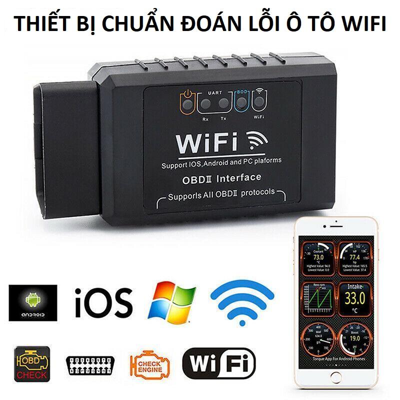 (LOẠI TỐT) Máy thiết bị kiểm tra đọc xóa lỗi OBD2 xe hơi ô tô bản wifi mẫu mới tex nhanh bản cao cấp