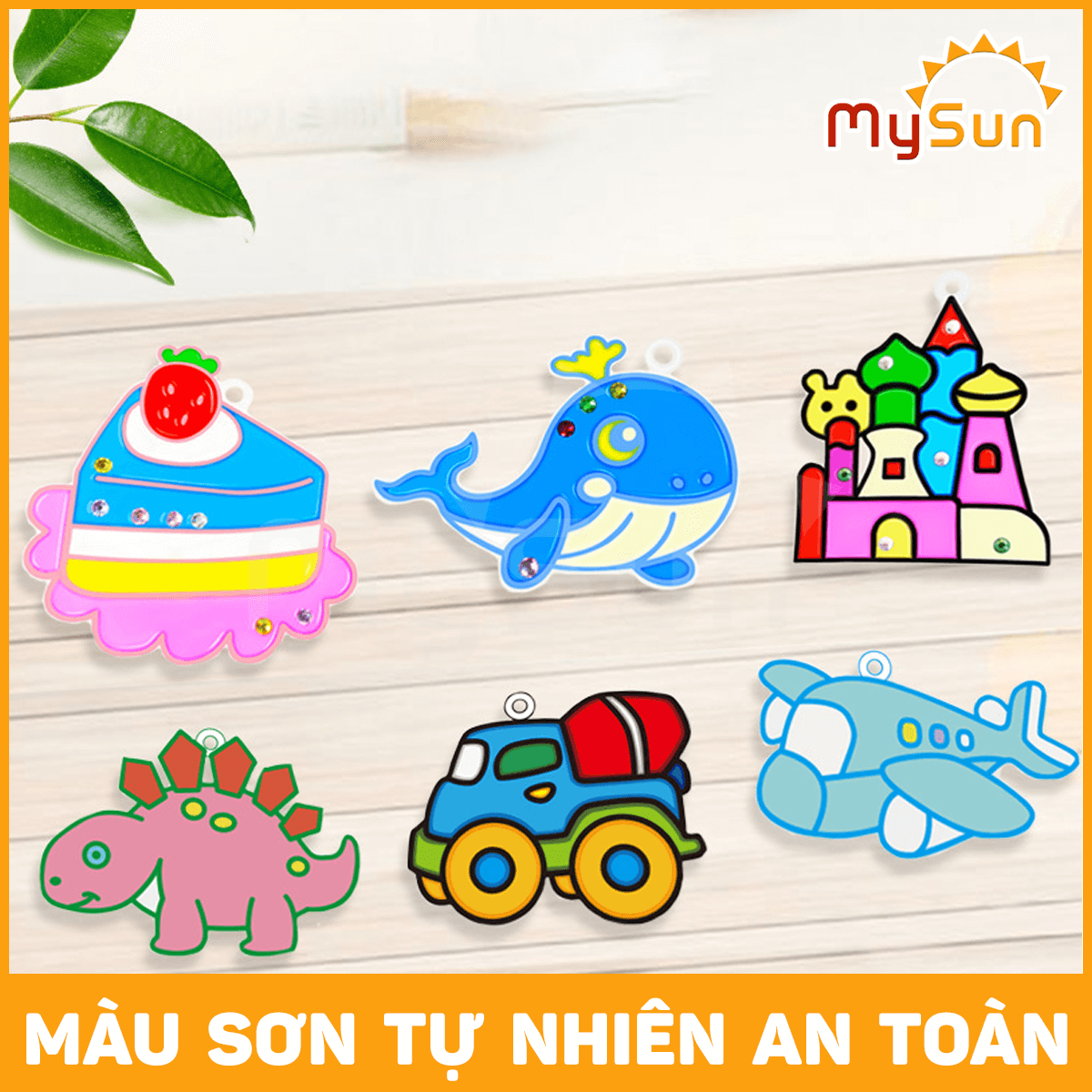Sticker nổi 3D giá rẻ hoạt hình dễ thương tự làm thiết kế dẻo mini làm móc khóa treo cặp balo, xe máy MySun