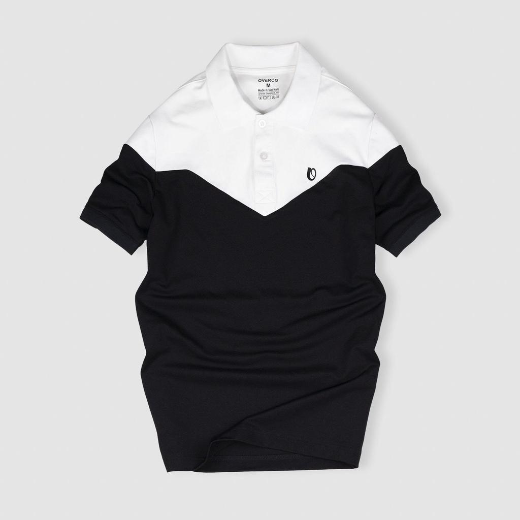 Áo Thun Nam COMBI POLO OVERCO Cổ Trụ Bẻ Dệt, In Logo Nhiệt Cao Su, Chất Vải Mềm Mịn
