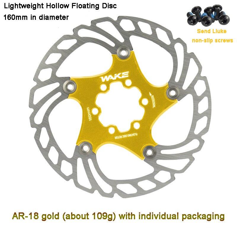 1pcs 160mm Bike Disc Brake Rotor Floating Thickening Anodized Quick Cooling Ultra-Light Disc MTB Disc Brake Pad Bike Parts