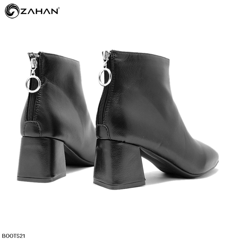 Boots nữ, 5cm, mũi vuông, trơn BOOTS21