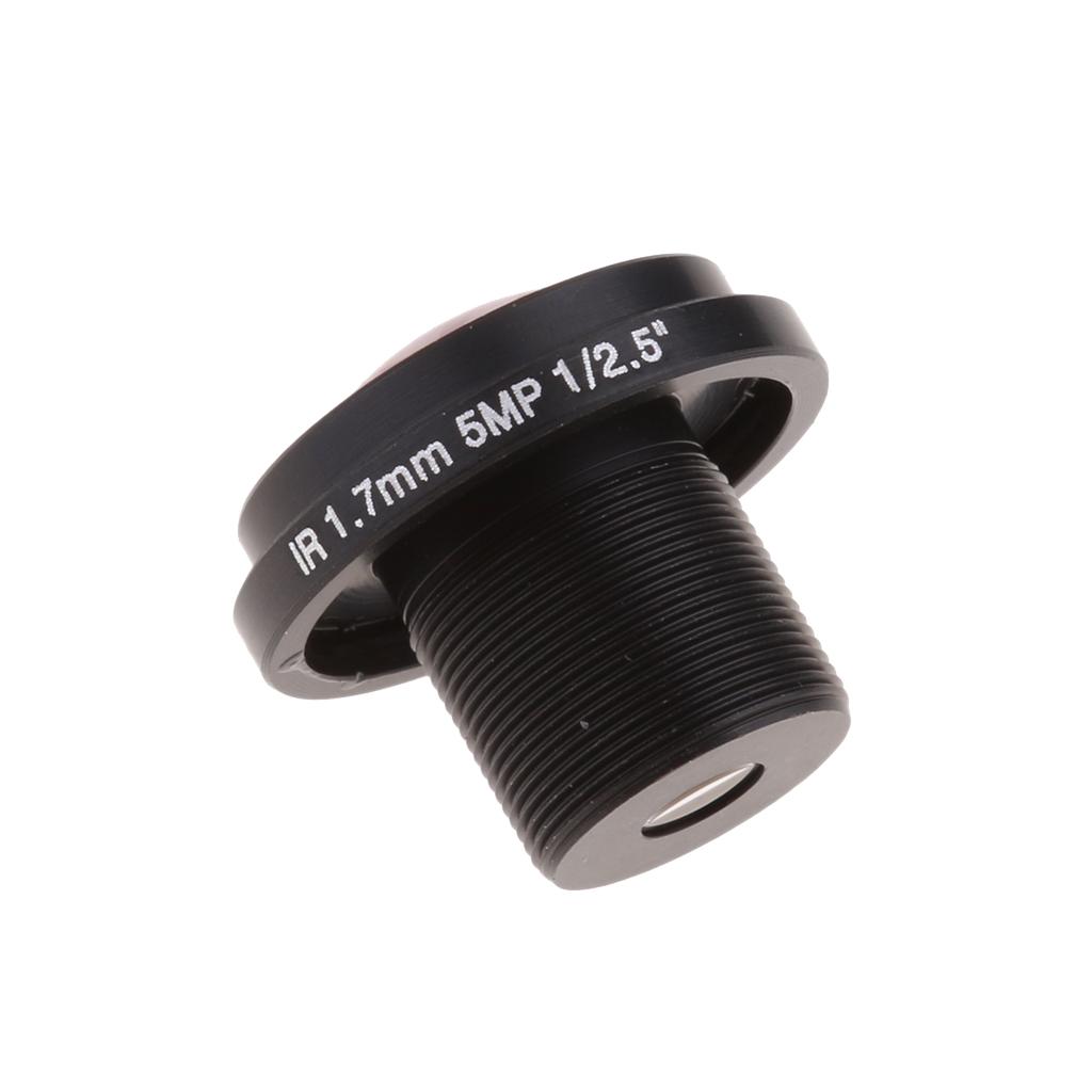 HD 5mp Fisheye 1.7mm CCTV Lens Wide Angle 1/2.5'' M12 IR Board For IP Camera