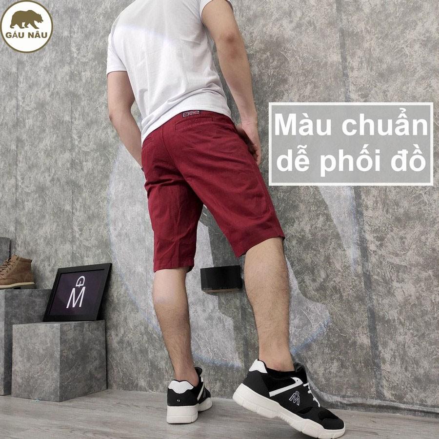 Quần short kaki nam GN131 [ có video ] màu chuẩn đẹp Gấu Nâu