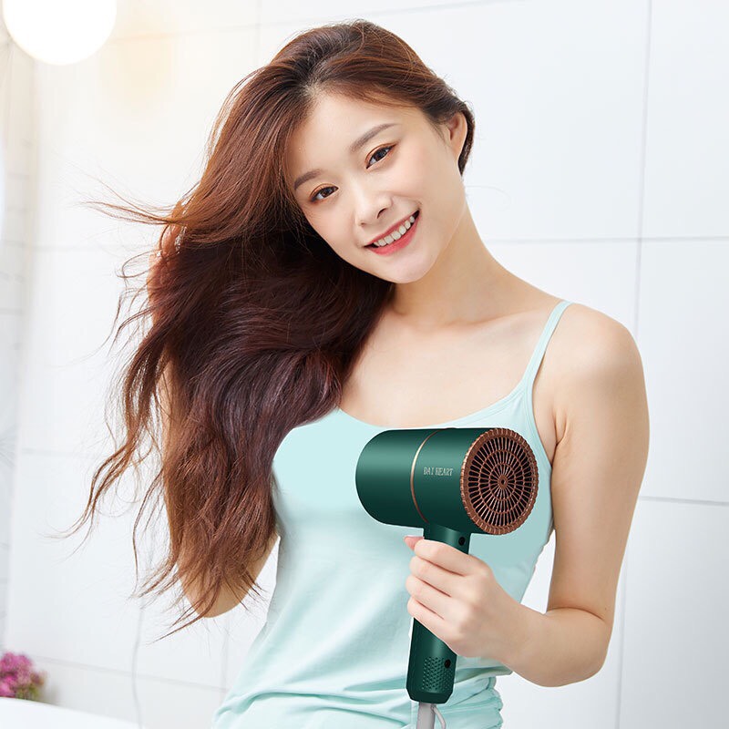 Máy sấy tóc tạo kiểu 2 chiều nóng lạnh công suất lớn, máy sấy cầm tay công nghệ Ion xanh hiện đại sang trọng