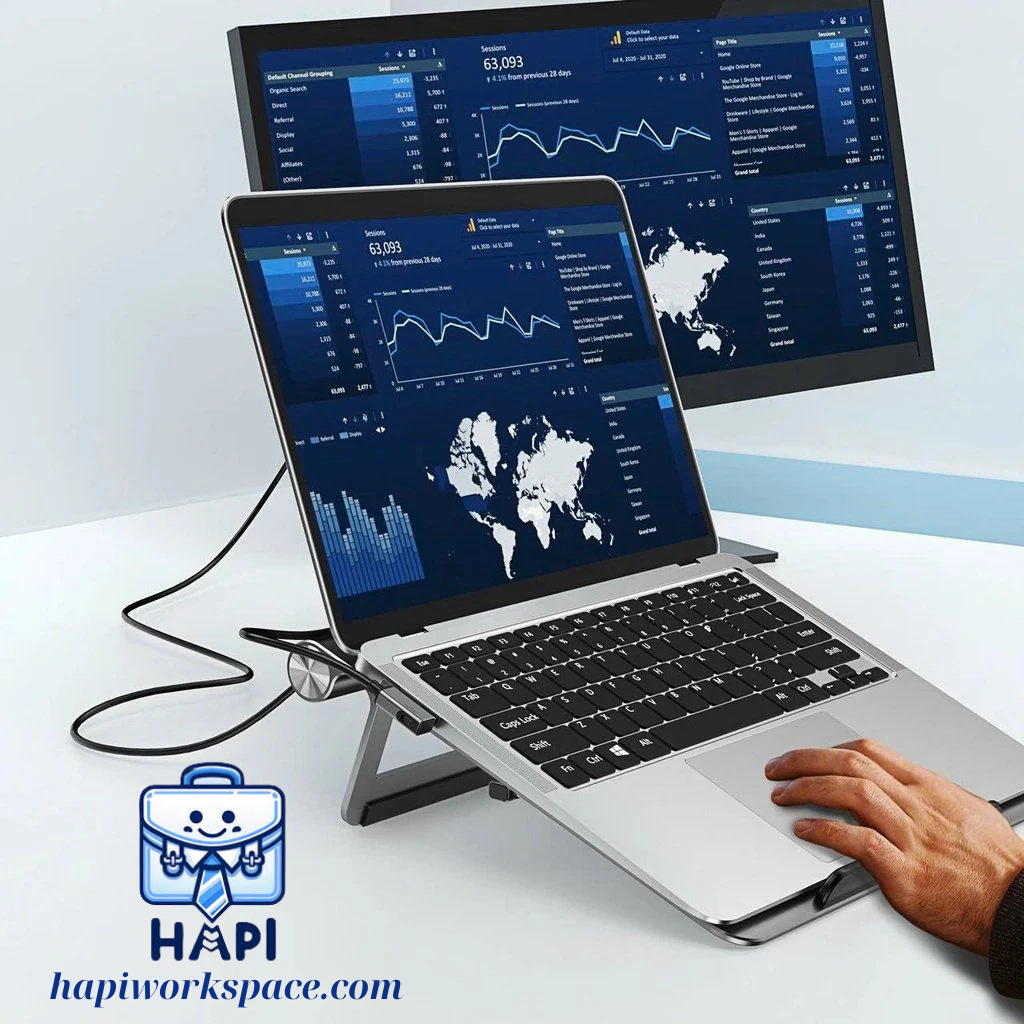 Giá đỡ Laptop hàng chính hãng WiWU Wi-A821CH tích hợp HUB mở rộng Type-C 8-in-1: Linh hoạt, tối ưu mọi điều kiện