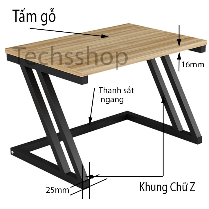 Kệ để lò vi sóng chữ Z Kích thước 57x38x38cm - Giao màu ngẫu nhiên