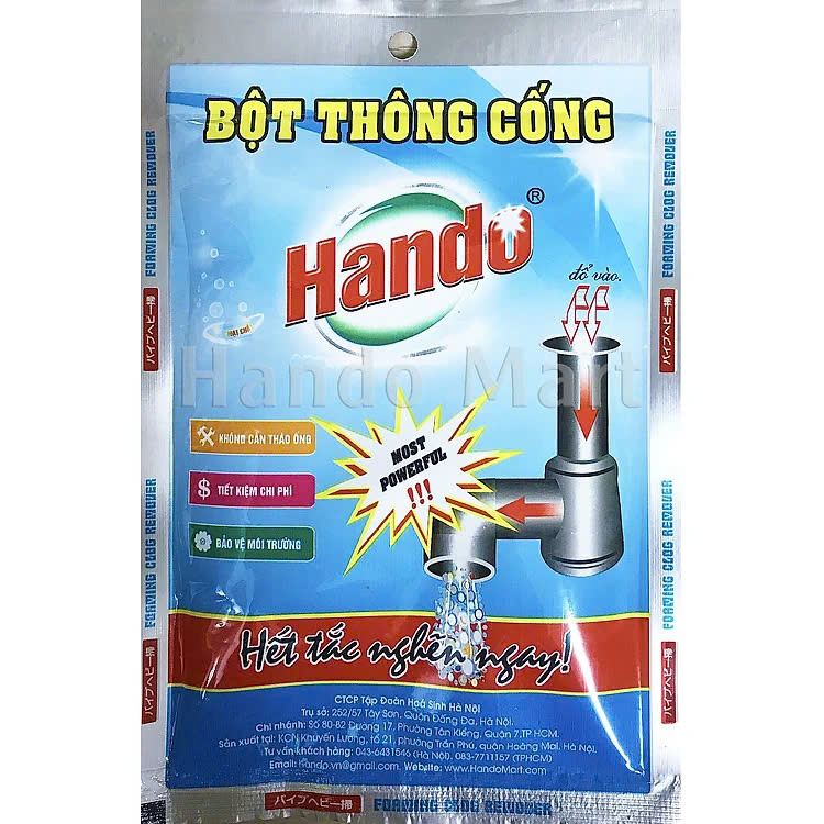 Bột thông cống Hando 100g nội địa