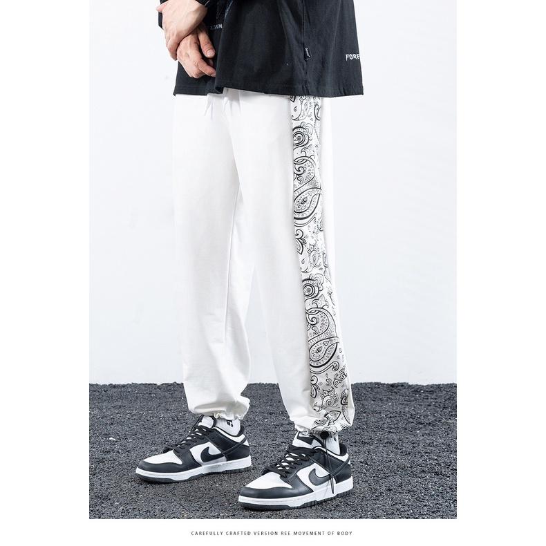 Quần jogger nam nữ thể thao Paisley Badana FFSTORE form rộng ống suông vải thun cotton mềm ulzzang unisex