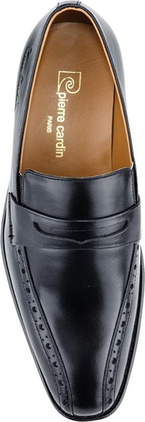 Giày Tây Da Nam Pierre Cardin Penny Loafer Cement PCMFWLB046 - Black