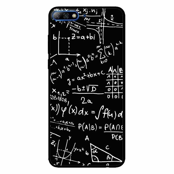 Ốp lưng in cho Huawei Y7/ Y7 Prime 2018 Mẫu Toán Học 1
