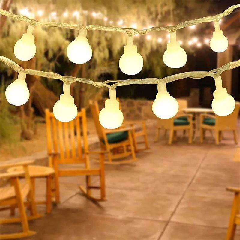 Dây Đèn Led Bóng Bi Dài 3M, 4M, 6M Cổng Sạc USB- Đèn Trang Trí Sinh Nhật, Sự Kiện Giáng Sinh