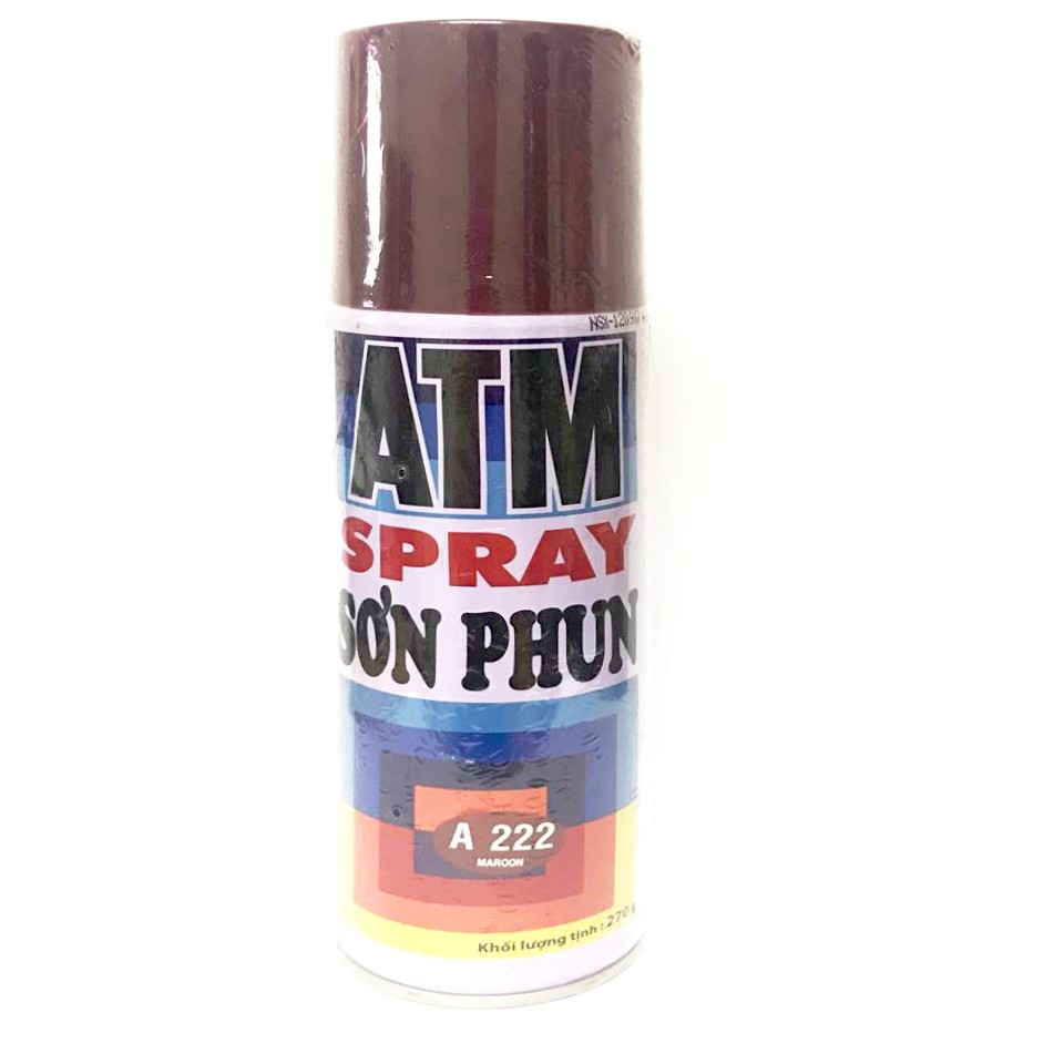 Sơn Xịt ATM Spray A222 ( Nâu sẫm ) cao cấp, bền màu, lâu trôi