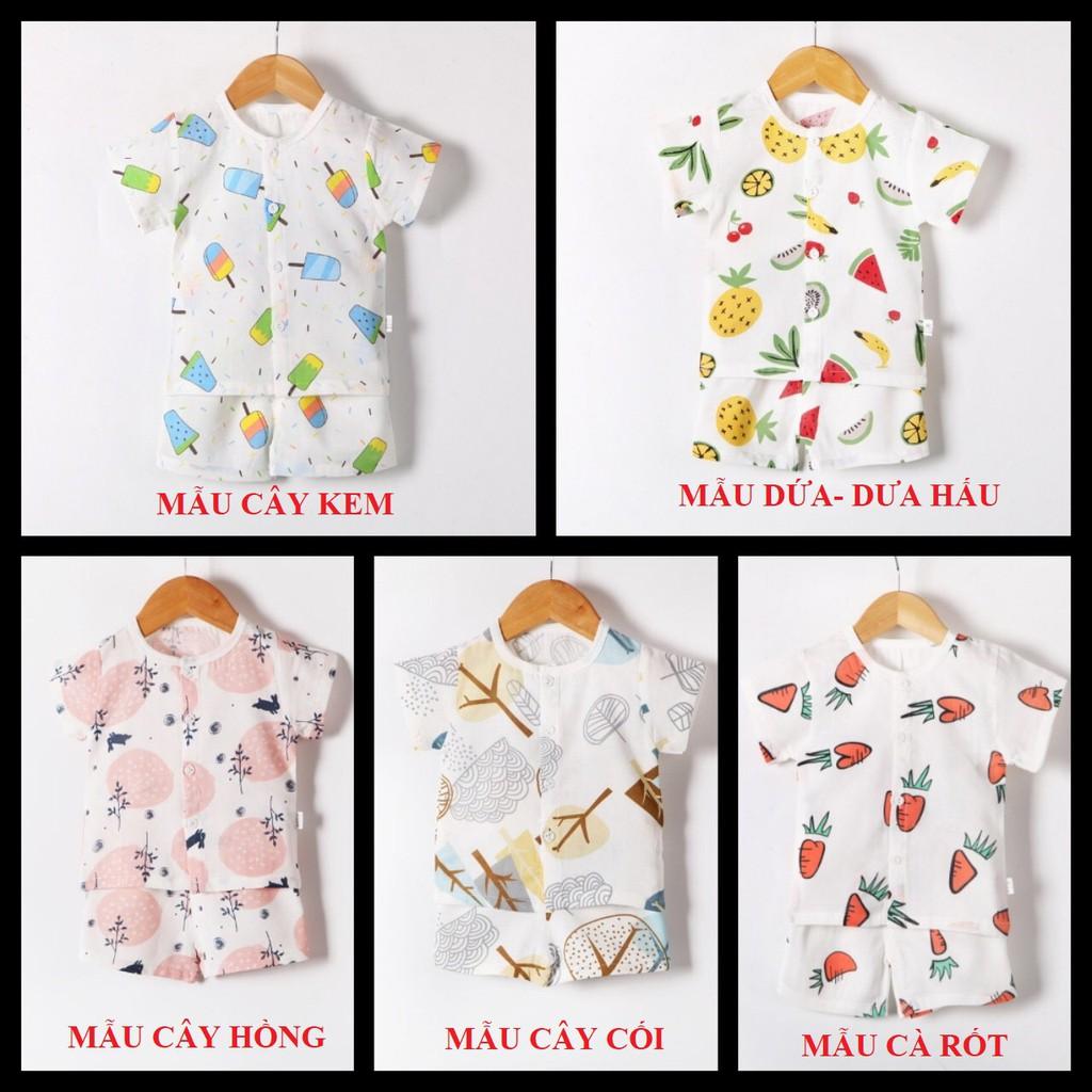 Bộ cotton cho bé từ 0-15 tháng
