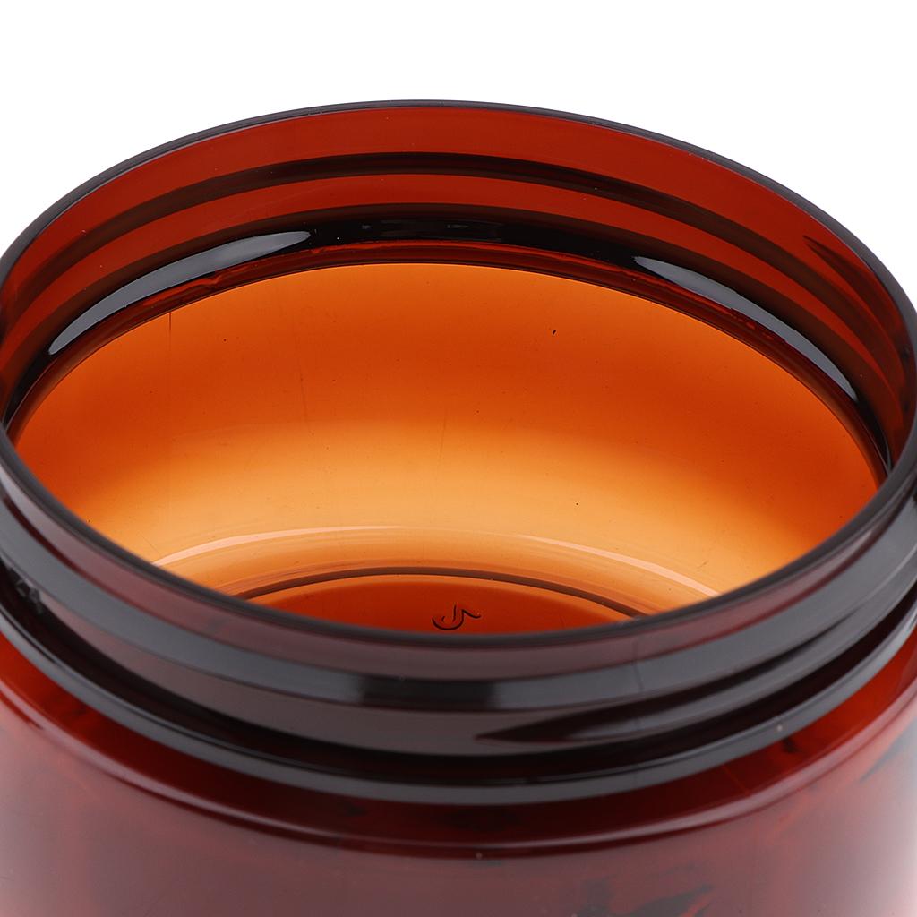 10 Pcs Makeup Pot Empty Cosmetic Jars Cream Gel Container Black Plastic Lid