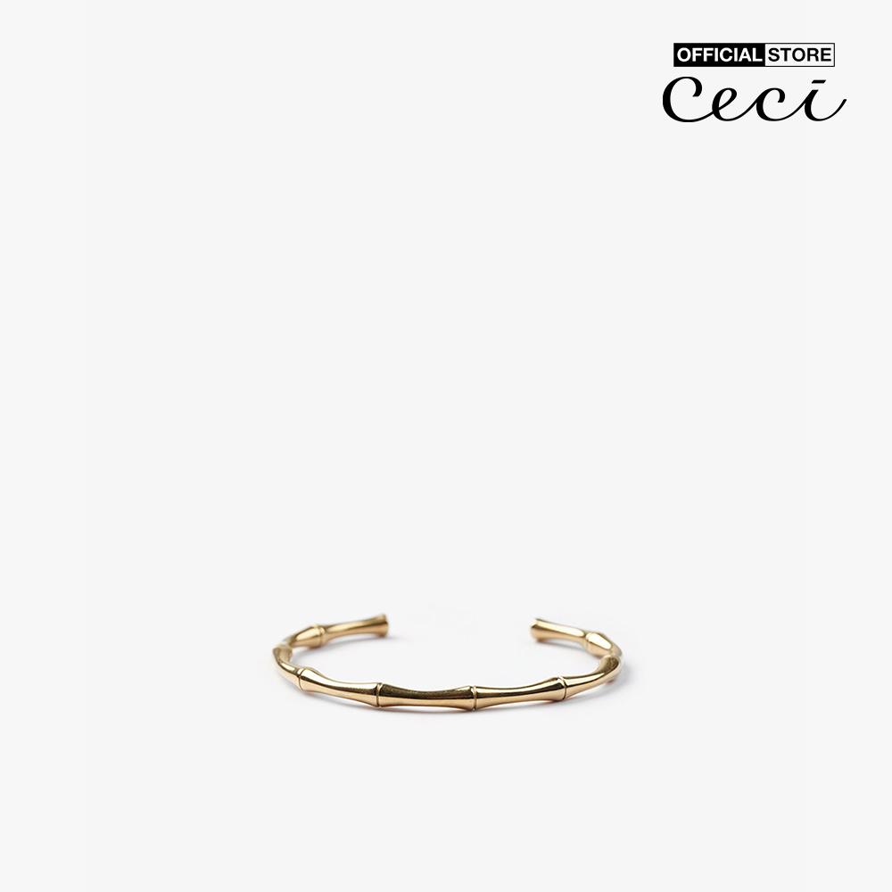CECI - Vòng đeo tay nữ kim loại dạng hở sang trọng CC3-02000022-27