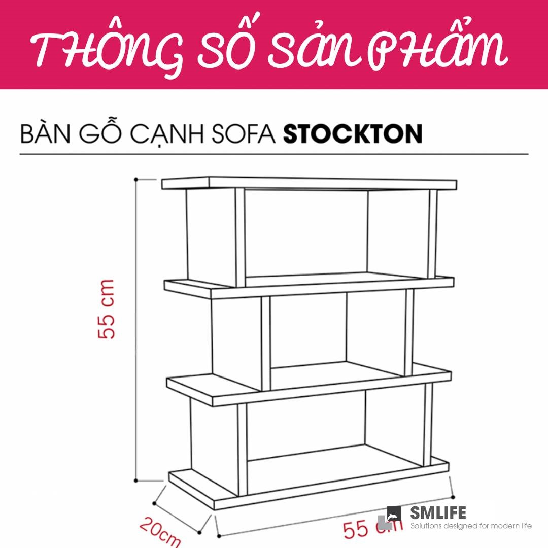 Bàn cạnh sofa SMLIFE Stockton