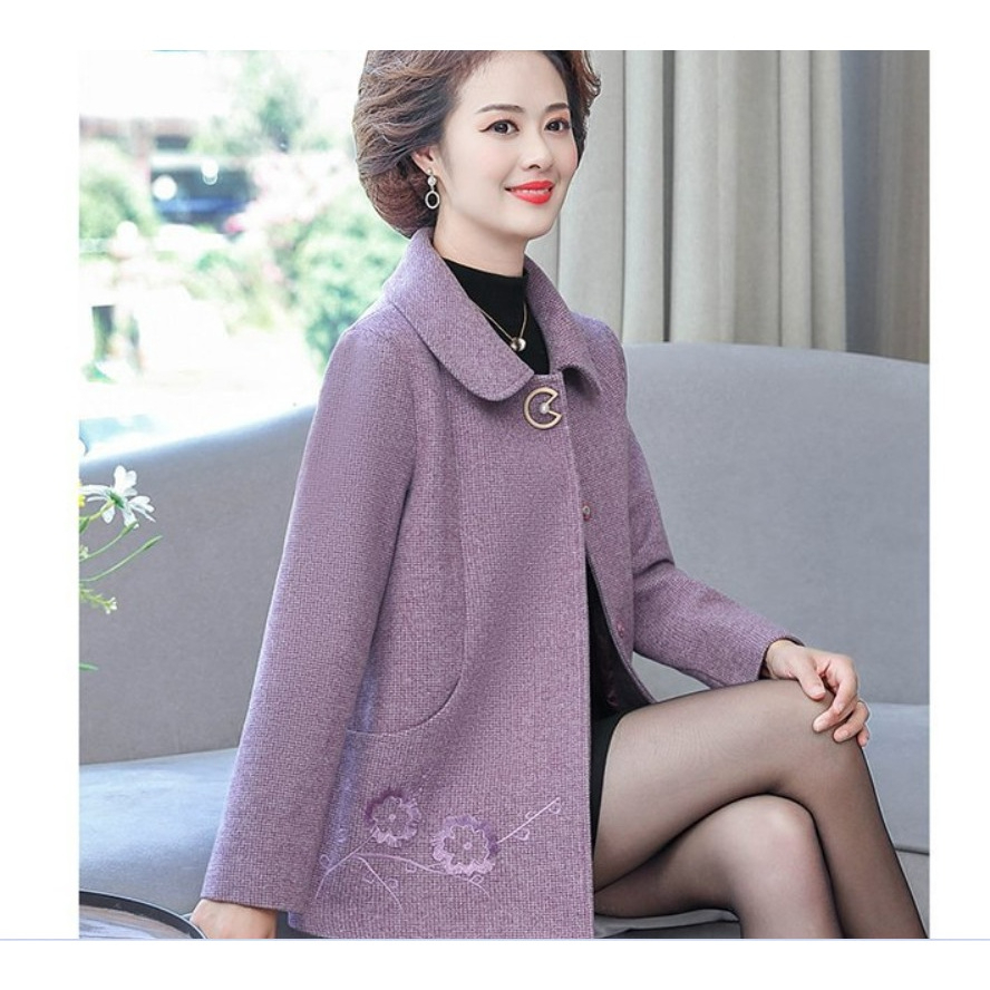 Áo Khoác Dạ Nữ Ngắn Phong Cách Phương Tây AD41 - Hàng Quảng Châu Cao Cấp
