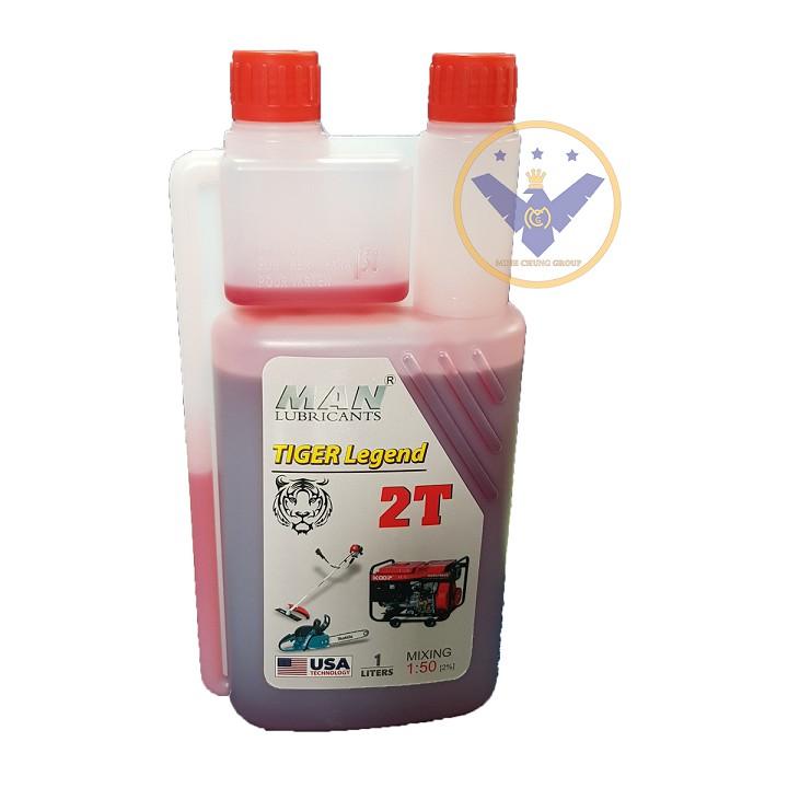 Nhớt 2 thì Man Tiger Legend 2T chính hãng lon 1L màu đỏ