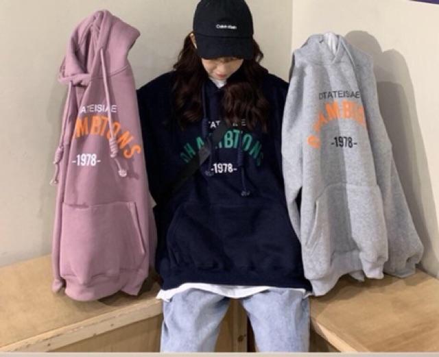 ÁO KHÓAC NỈ HOODIE FORM RỘNG CÁ TÍNH CÓ UP VIDEO HÀNG THẬT