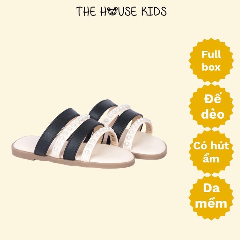 Dép Lê Cho Bé Gái Dép Trẻ Em THE HOUSE KIDS Dây Viền Hạt