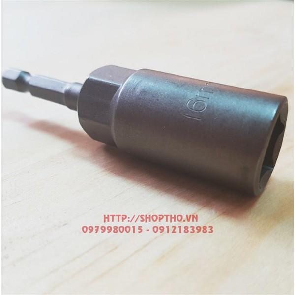 Đầu bắn bulong tuýp dài - chuôi máy bắn vít - cỡ 16mm