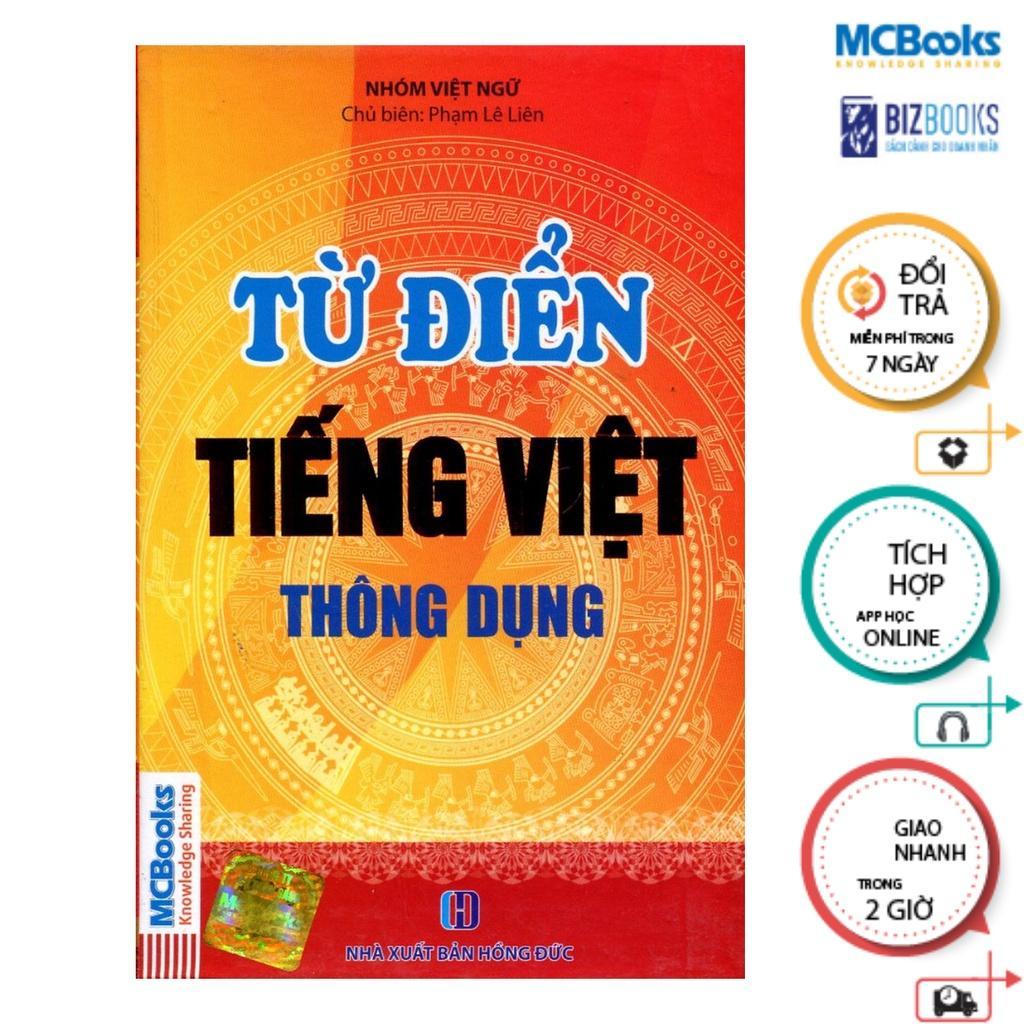 Sách - Từ Điển Tiếng Việt Thông Dụng - Bìa Cứng Đỏ - MCBooks