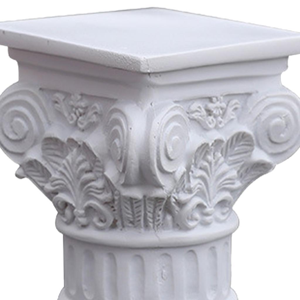 Roman Pillar Statue Resin Pedestal Stand Figurine Table Party Kitchen Decor
