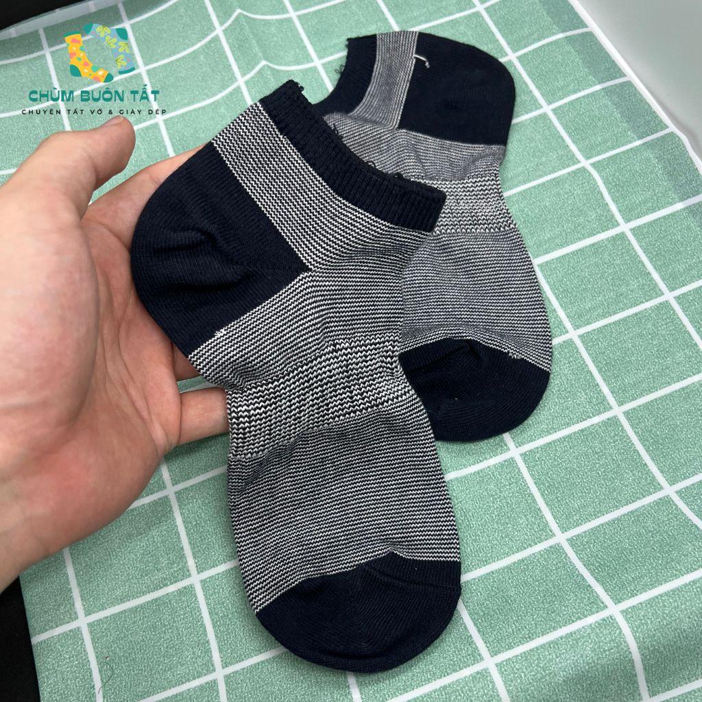 Tất nam nữ cổ thấp bigsize chất cotton thấm hút thoáng khi (ngẫu nhiên ) - Chùm buôn tất h45