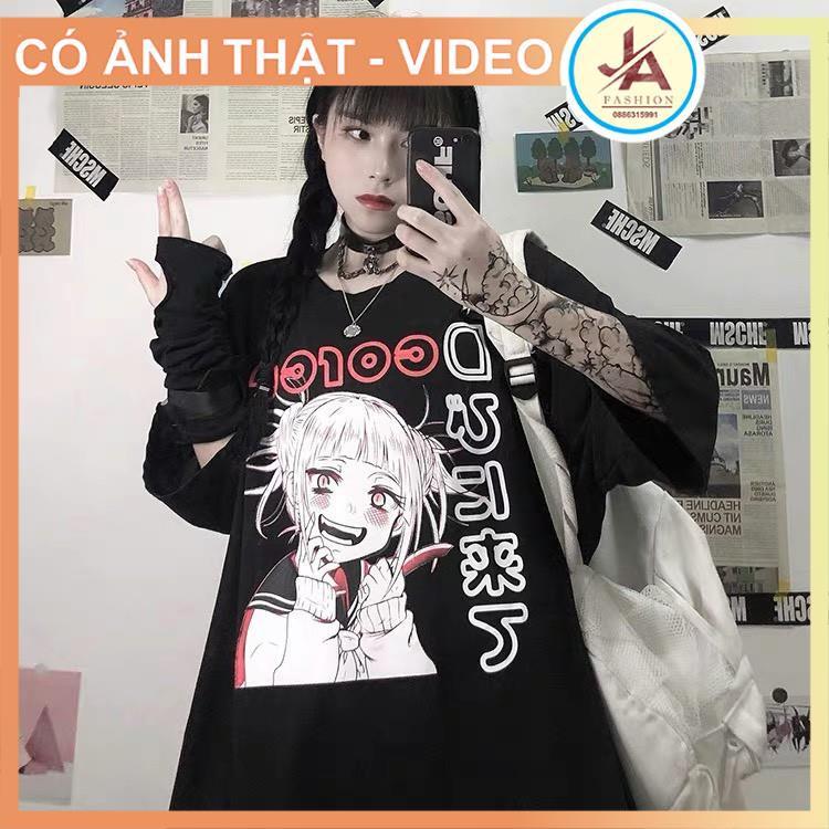 Áo Thun Nữ in hình Anime HIMIKO TOGA core chất cotton thoáng mát ,áo phông ngắn tay JASHOP JASHOP