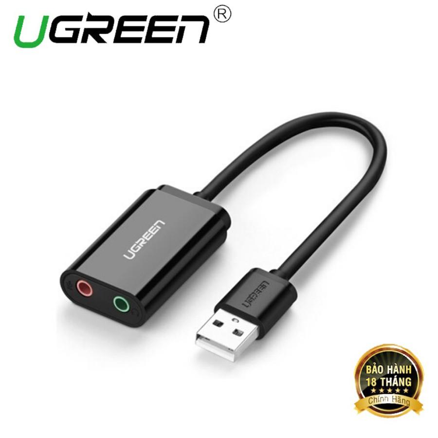 Ugreen 30724 - Cáp USB 2.0 ra Loa và Mic chính hãng -Hàng Chính Hãng