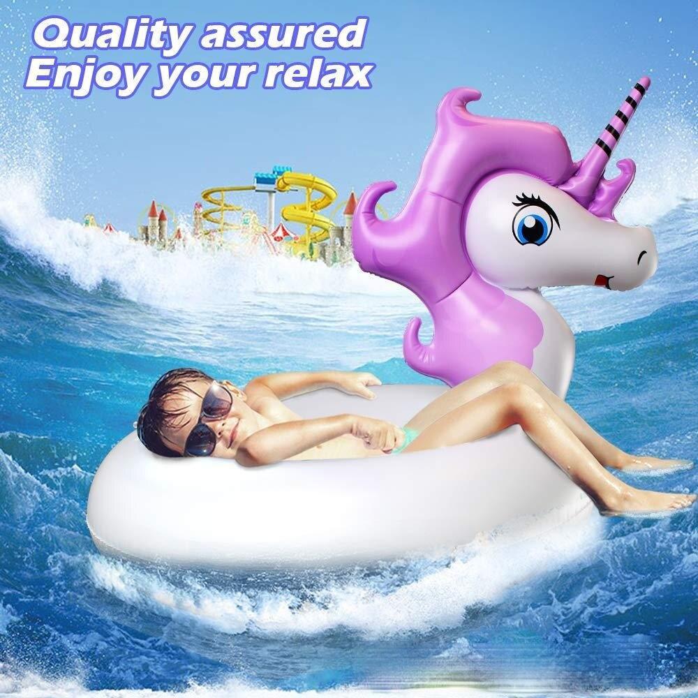 Vòng Bơi Bơm Hơi Unicron Mới Cho Trẻ Em Bể Bơi Phao Bơi Vòng Tròn Bữa Tiệc Mùa Hè Đồ Chơi Bể Bơi