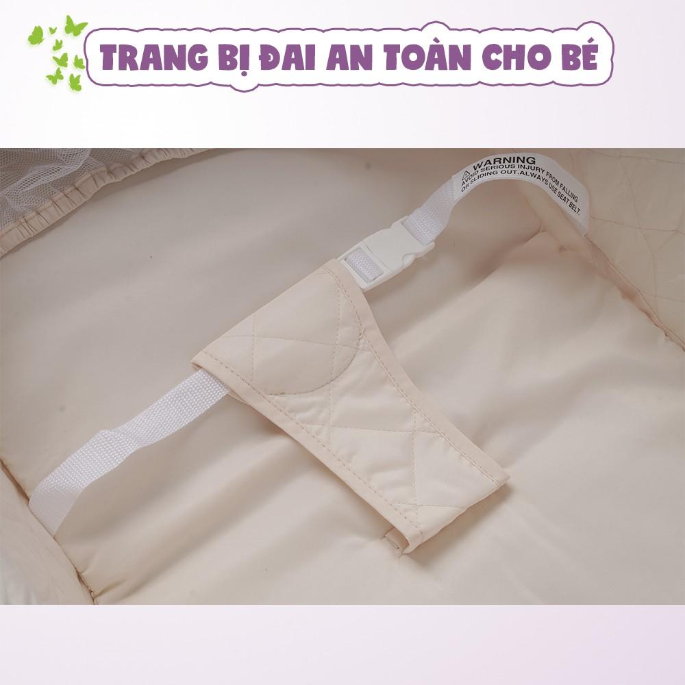 Nôi điện cho bé điều khiển từ xa kết hợp nhạc trắng ru ngủ Mastela SG239 - Nôi cho bé sơ sinh đu đưa tự động