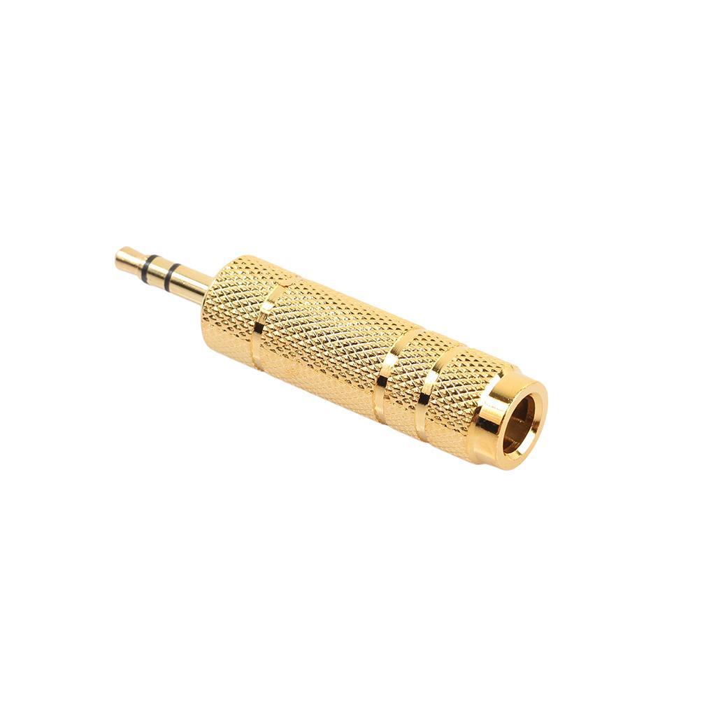 2-3pack 3.5mm Male Plug to 6.35mm Female Stereo Jack Audio Adapter for Headphone