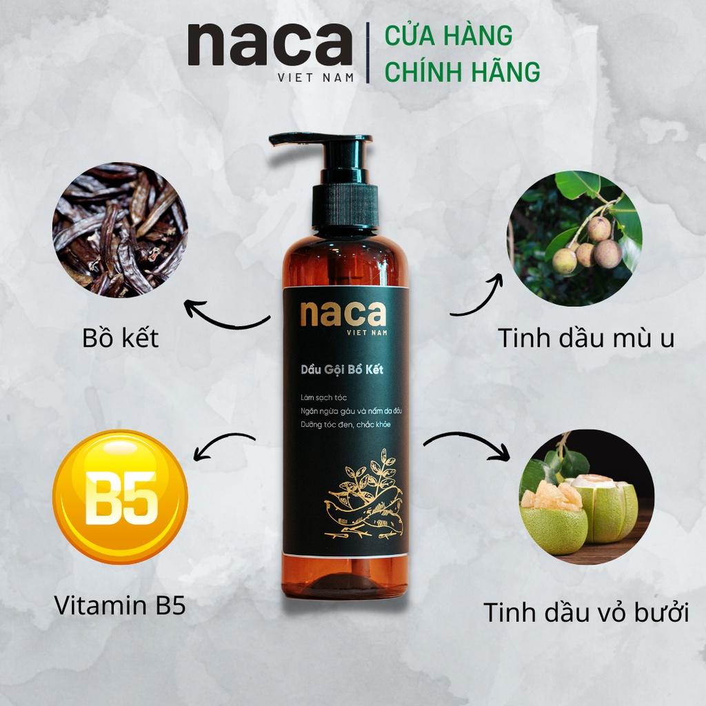 Dầu Gội Đầu Bồ Kết Naca Việt Nam Dầu Gội Bồ Kết Hết Gàu và Dưỡng Tóc Đen Chắc Khoẻ 300 ML