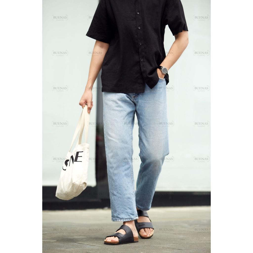 Dép đế trấu nam nữ unisex birken quai ngang Buenas - BU04