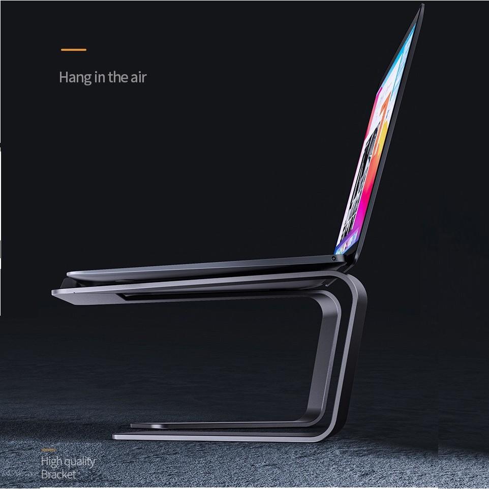 P49 - Giá đỡ laptop tablet bằng nhôm kiêm đế tản nhiệt nâng Macbook máy tính bảng Ipad