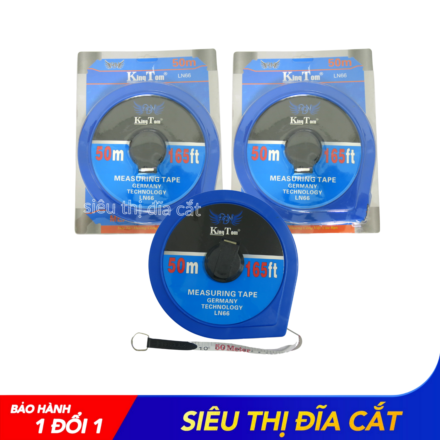 Thước Cuộn KingTom 50 Mét - Thước Cao Cấp, Hàng Loại 1