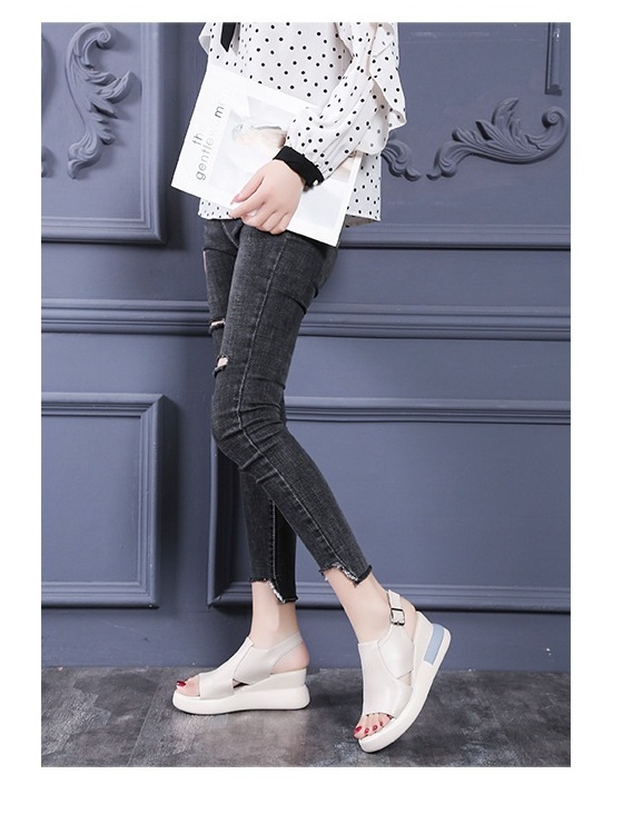 [HÀNG XỊN_TẶNG QUÀ] Giày sandal nữ bánh mì 5 phân quai ngang cut out cao cấp, đường phồ, teen, năng động S097