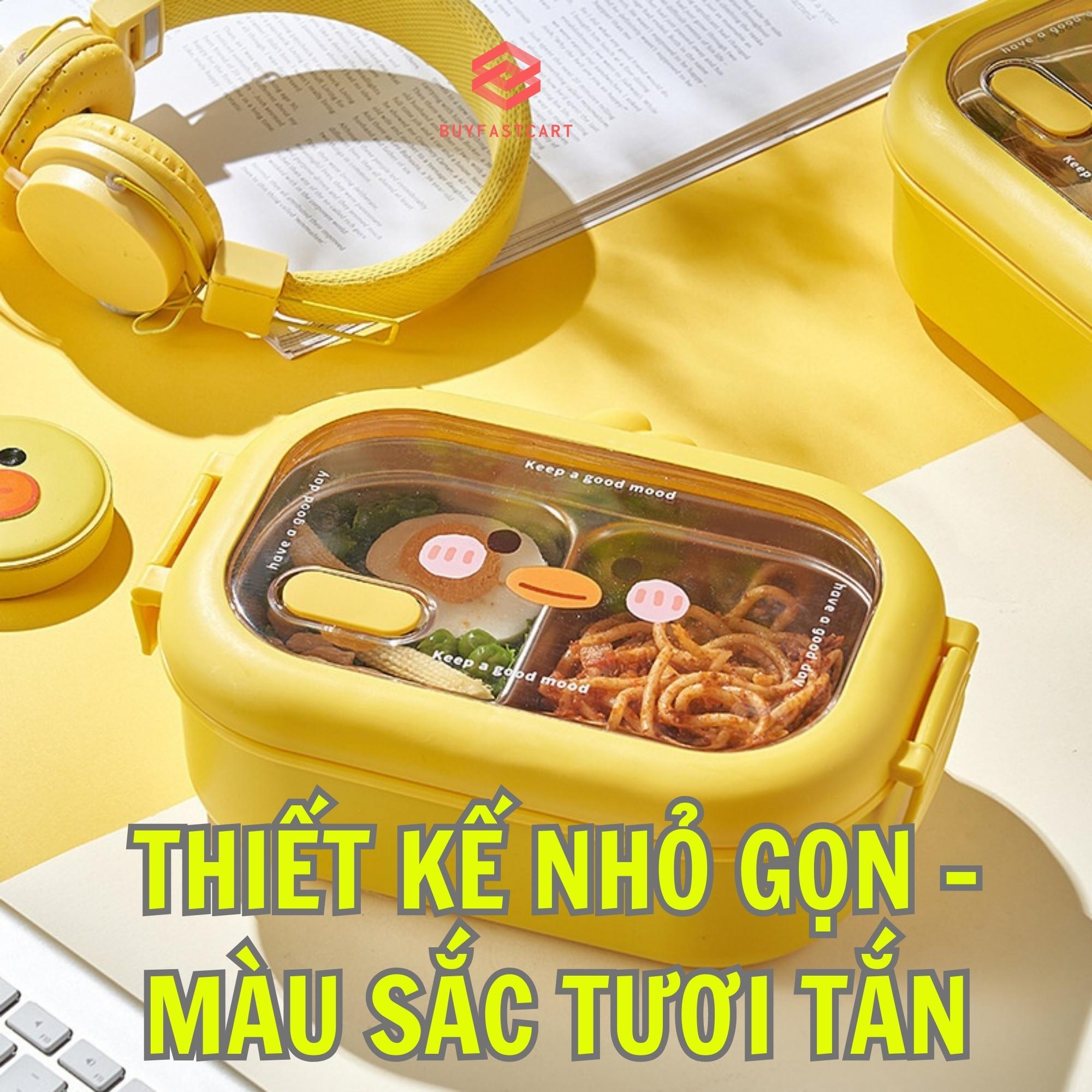 Hộp Cơm Giữ Nhiệt 2 Ngăn Lõi Inox, dung tích 950ml Buyfastcart C1: Sự Lựa Chọn Hoàn Hảo Cho Hội Quán Văn Phòng