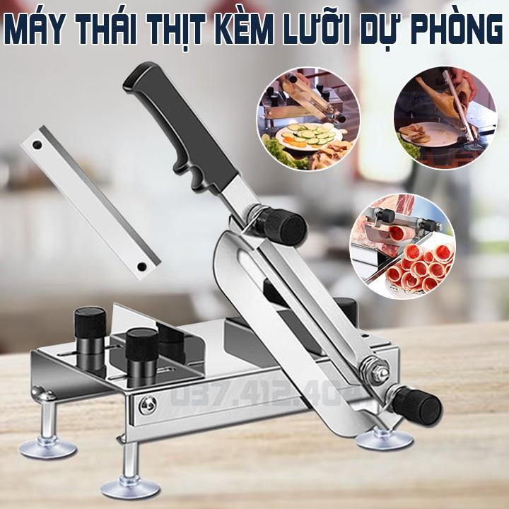 Máy thái thịt đa năng KÈM 1 Lưỡi sơ cua - Dao cắt thịt gà đông lạnh, Máy thái thịt cho nhà hàng/gia đình