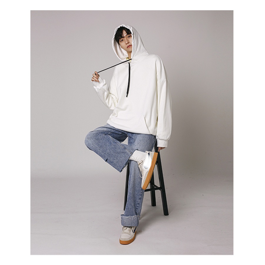 Áo mũ Hoodie Trơn Unisex MonsterX form rộng 5 màu nỉ bông cặp đôi nam nữ Oversize Ulzzang thu đông