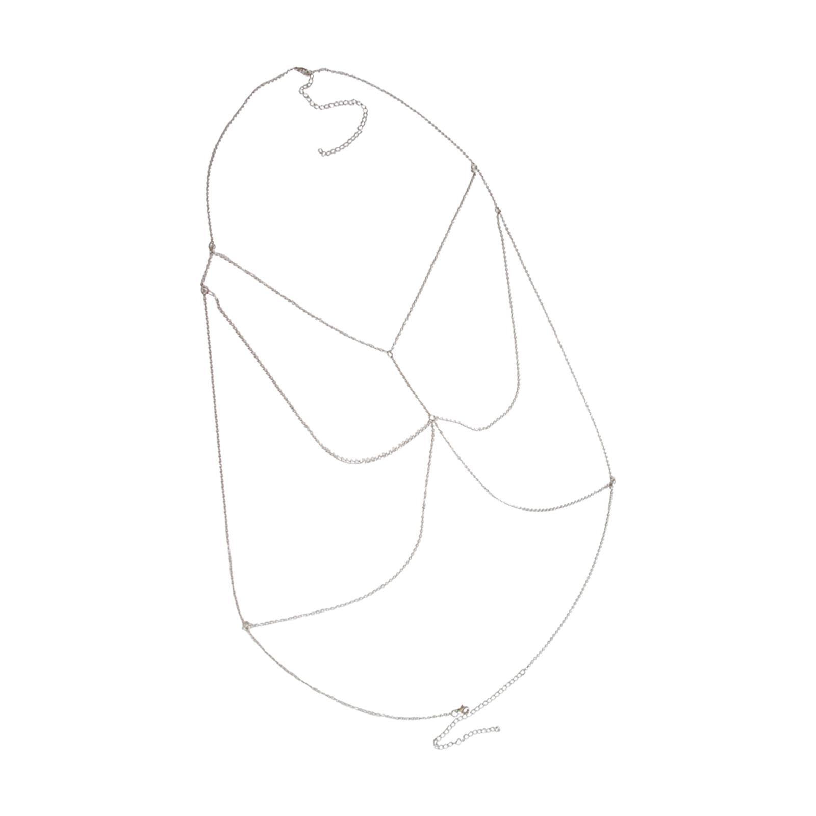 Crystal Bikini Bra Body Chain Popular Multi-Layer Jewelry Chains for Wedding Girls