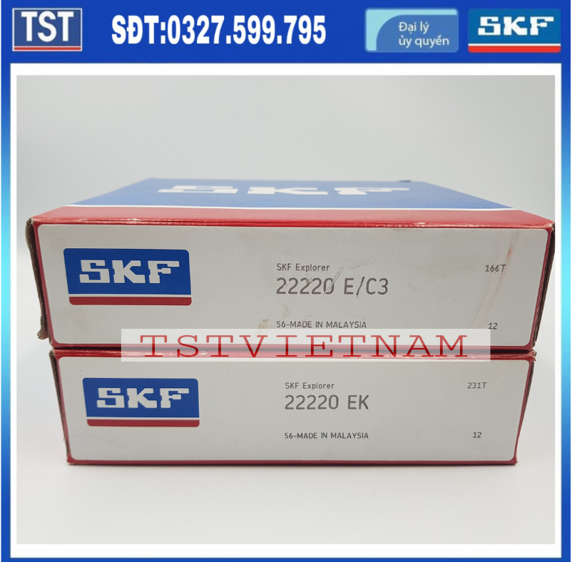 Vòng bi bạc đạn SKF 22220 E/C3