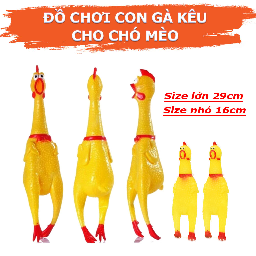 Đồ Chơi Con Gà Trống Kêu Có Còi Chút Chít Cho Chó Mèo