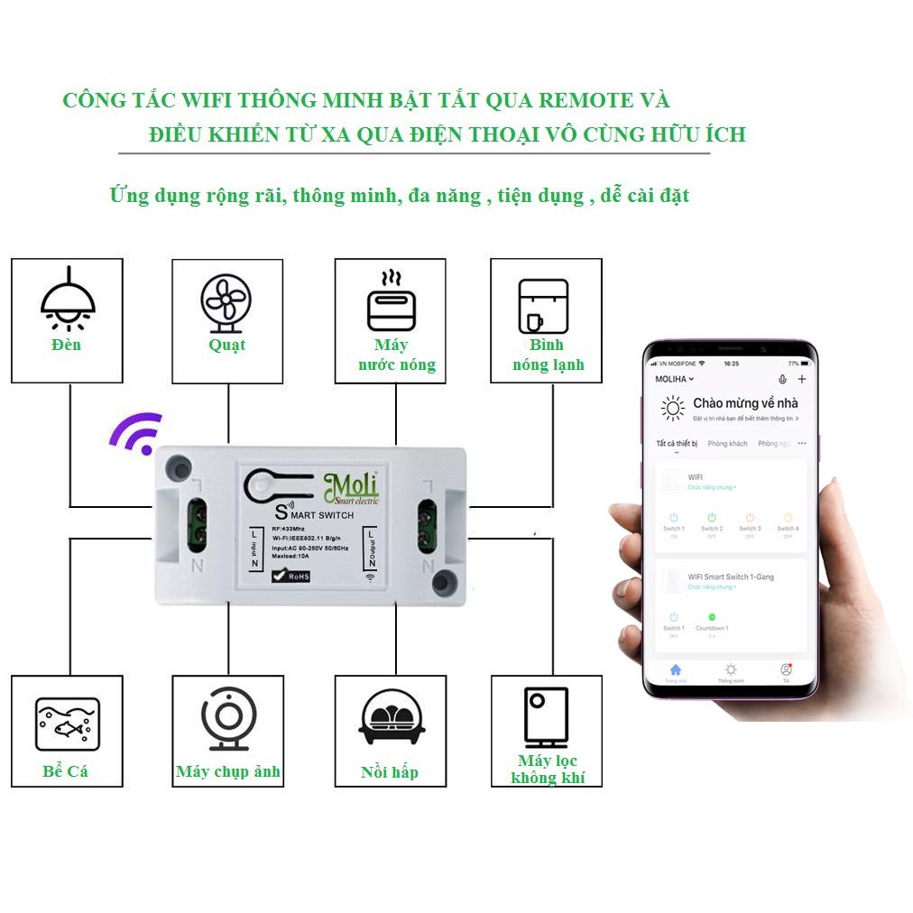 BỘ ĐIỀU KHIỂN TỪ XA WIFI KÈM REMOTE 1000W ML-SH2 MOLI