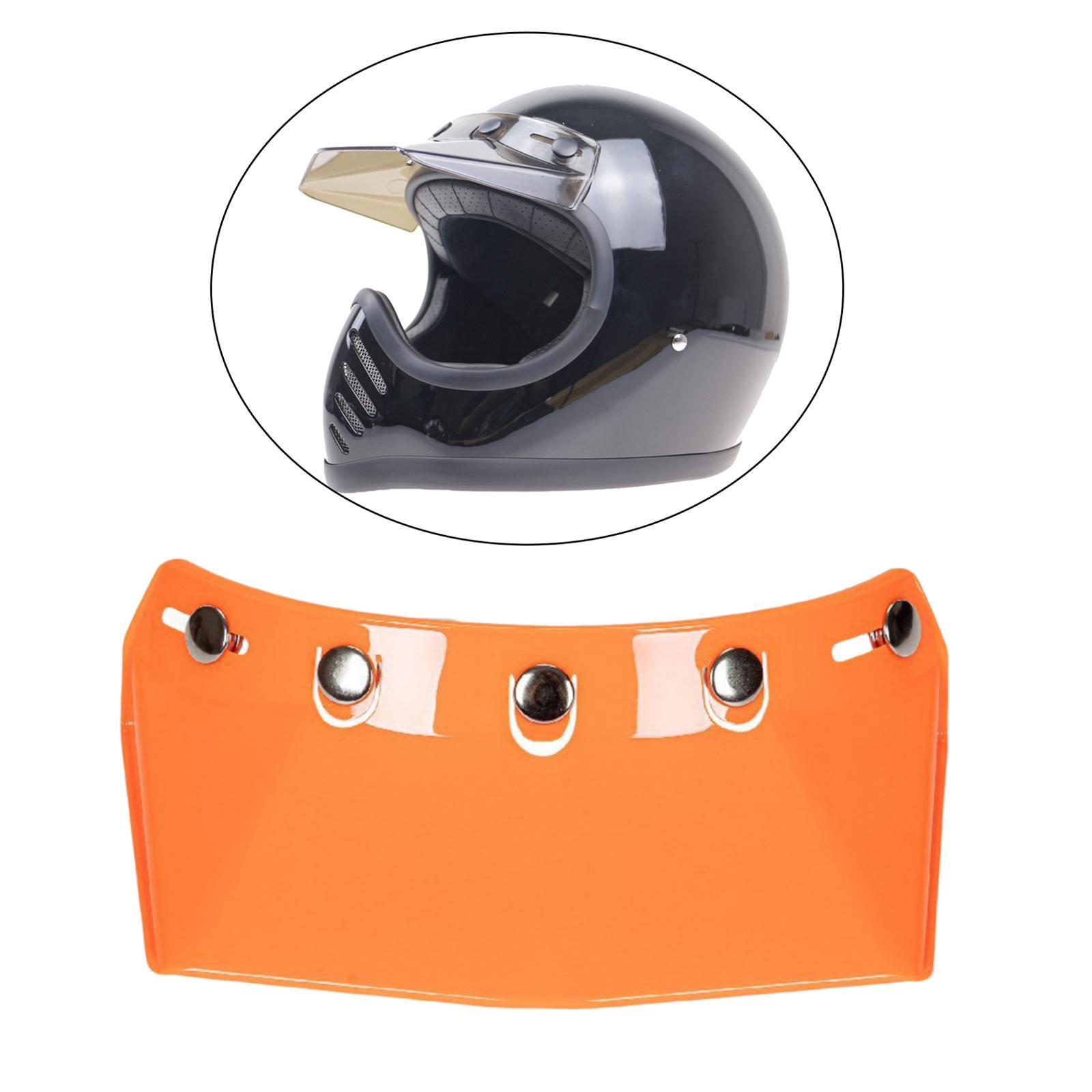 5-Snap Visor Peak Replace for Motorcycle Durable Black