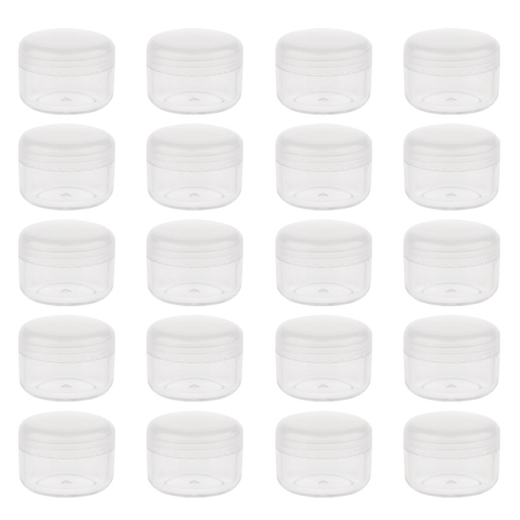 Small Plastic Cosmetic Cream Jars Pots Empty Cosmetic Containers with Lids 5g