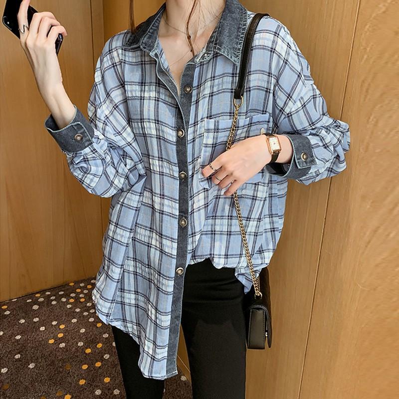 Áo sơ mi nữ tay dài phong cách vintage