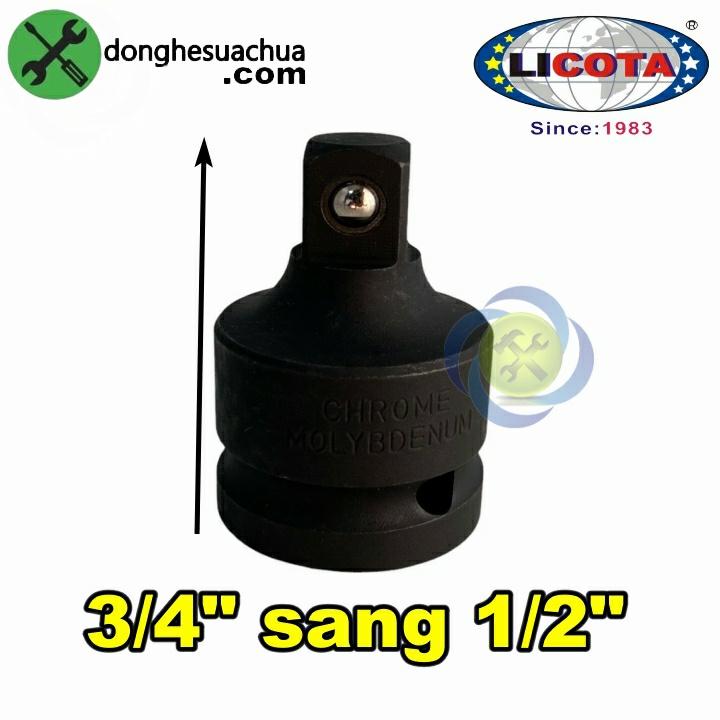 Đầu chuyển 3/4 sang 1/2 Licota AAD-P640 màu đen thép CR-MO