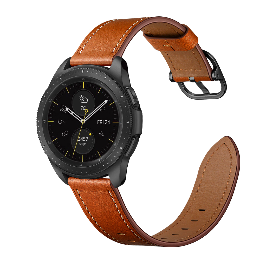 Dây Da Bò Paris Leather cho Galaxy Watch 3 45mm / Galaxy Watch 46 / Huawei Watch GT 2 / Ticwatch Pro (Size 22mm)